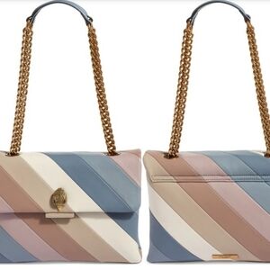 Kurt GeigerWomen's Blue Kensington Leather Convertible Shoulder Bag